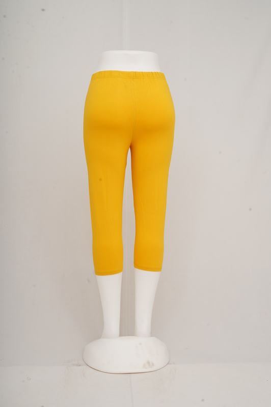 Women Yolk Yellow Capri