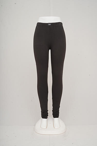 Women Elephant Grey Churidhar Leggings