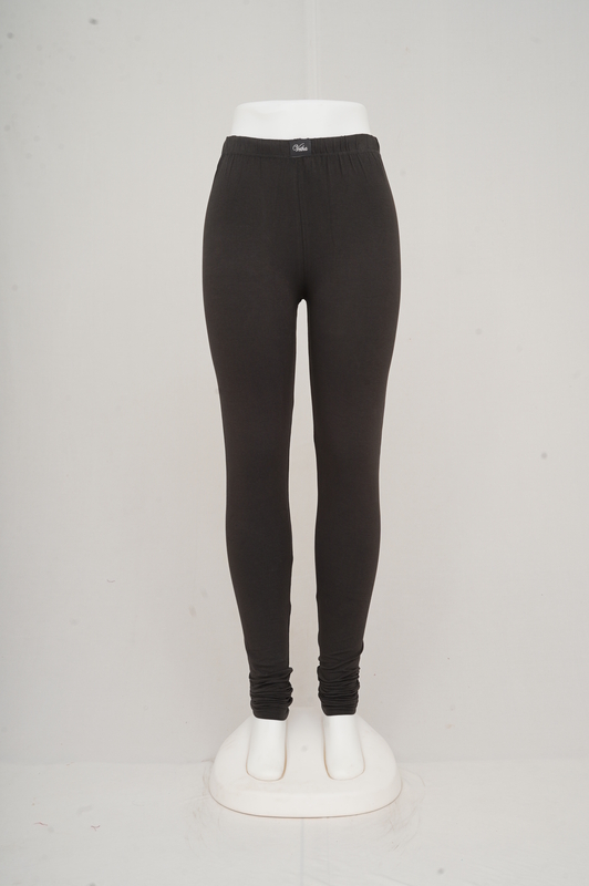 Women Elephant Grey Churidhar Leggings