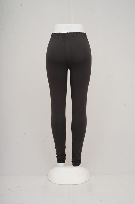 Women Elephant Grey Churidhar Leggings