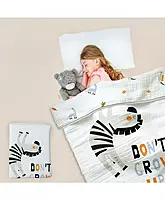 R For Rabbit - Softkins Muslin Quilt - Baby Blanket - Zebra White