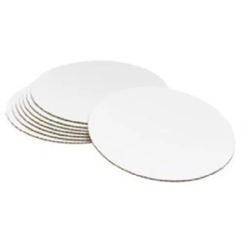 MDF base 10inch white round