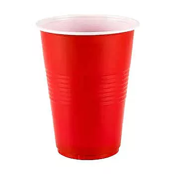 Red Plastic Cup-500ml