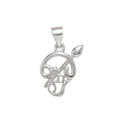 Karungali Mala with Silver Murugan, Vel & Tamil Om Pendant Spiritual Mala Karungali Mala with Silver Murugan, Vel & Tamil Om Pendant Spiritual Mala