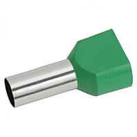 6 sq.mm Twin Insulated Ferrule (GREEN) Pack of 10