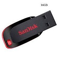 SanDisk Cruzer Blade 128GB USB 2.0 Pen Drive – Compact Flash Storage | Red