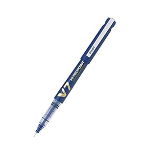 Pilot V7 Hi-tecpoint Pen with cartridge system - 1 Blue, 1 Black Pen,