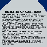 Granny Kitchen Cast Iron Tawa | Pre-Seasoned Heavy Duty Tawa with Silicone Handles
