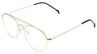 Soigné Unisex Medium Round Spectacle Frame.Golden Color