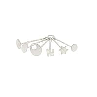 Sterling Silver Baby Set Pottu Kit,Hip Chain, Anklet, Feeder, Bowl,Spoon