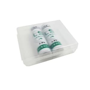 2 Pack LS14500 AA 3.6V Li-SOCl2 Lithium 2600mAH Batteries Use for Security System Device PLC Facility Batteries