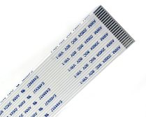 20 Pin 1mm Pitch 100mm Reverse Side Connection FFC Ribbon Flexible Flat Cable