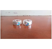 SRIMATHI JEWLLERS Silver design Toe Rings for Women