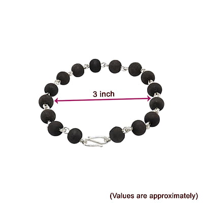 Silver Tied Karungali Bracelet Silver Tied Karungali Bracelet