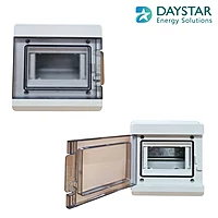 Type 2 - Weatherproof 5-Way MCB Box with Clear PVC Enclosure and Open-Type Cover for Power Distribution (14cm x9cm x16cm)