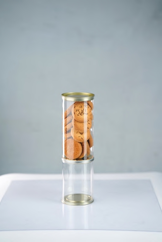 CLEAR TIN JARS - 575 ML