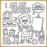I Am an Artist – Colour & Frame Kit
