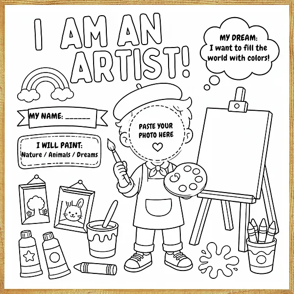 I Am an Artist – Colour & Frame Kit