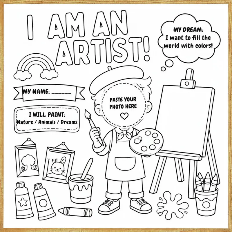 I Am an Artist – Colour & Frame Kit