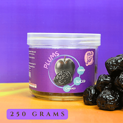 Nuts in a Jar Dried & Candied Black Plums Whole 250 Grams Nuts in a Jar Dried & Candied Black Plums Whole 250 Grams