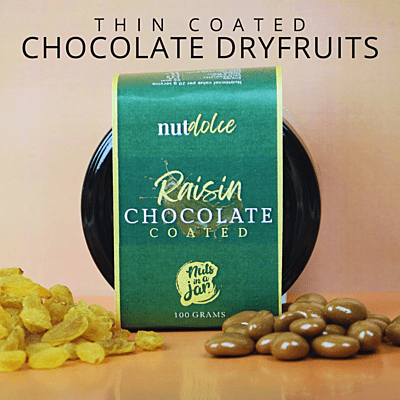 Nut Dolche Chocolate Coated Raisins 100 Grams