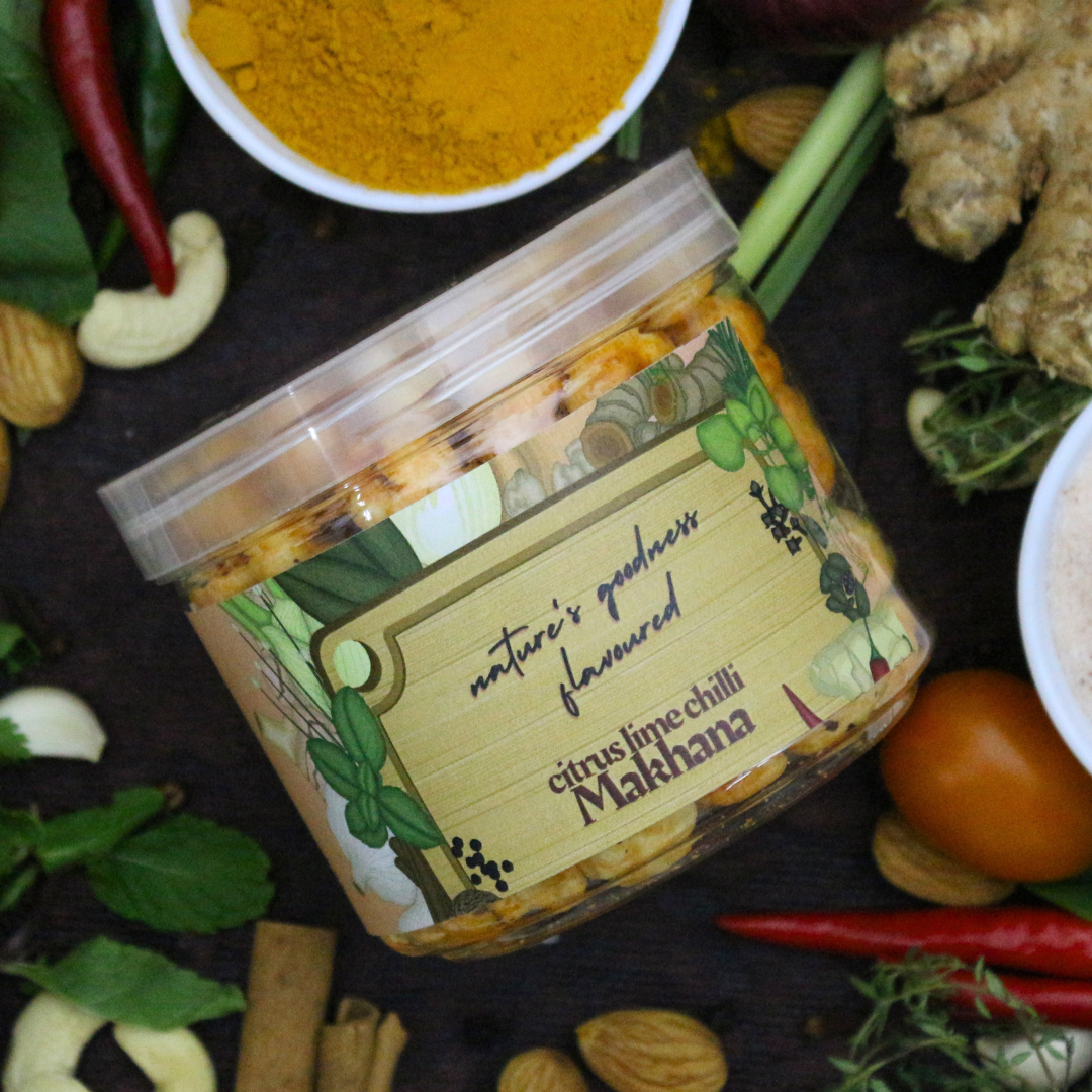 Gourmet citrus chilli Makhana 50 Grams Gourmet citrus chilli Makhana 50 Grams