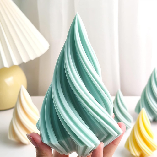 Silicon Mold Candle Spiral Cone - 105g