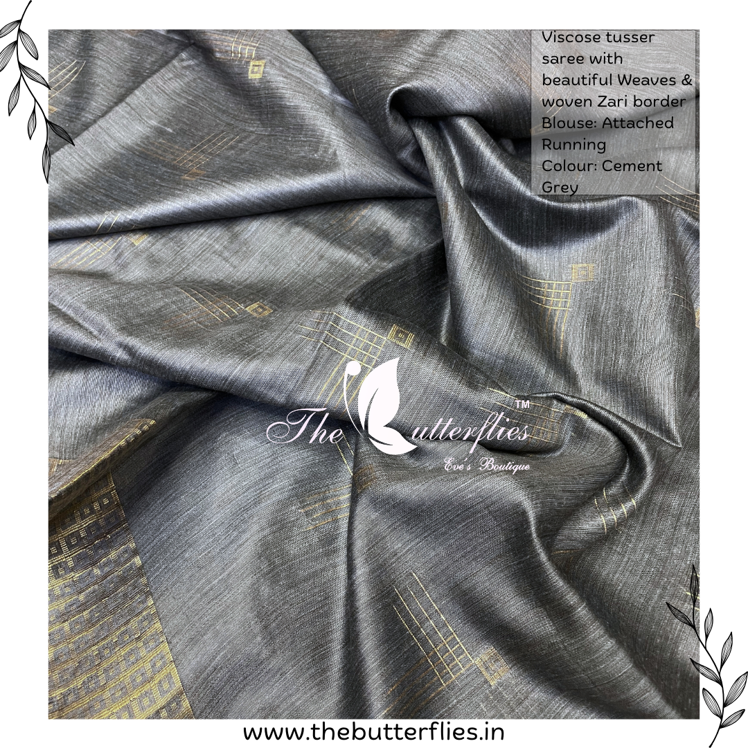 VISCOSE  TUSSER SAREE  YBRSTUS23382