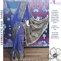 GEORGETTE SILK SAREE ORDSGRS24308 GEORGETTE SILK SAREE ORDSGRS24308