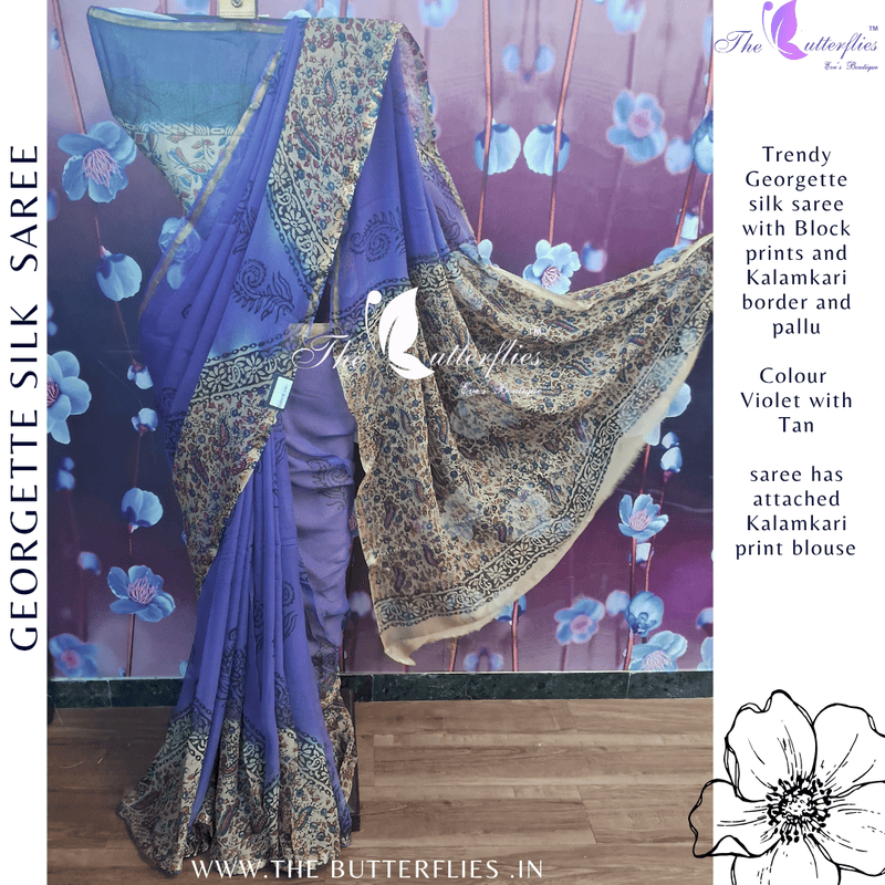 GEORGETTE SILK SAREE ORDSGRS24308 GEORGETTE SILK SAREE ORDSGRS24308