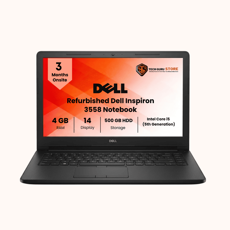 Refurbished Dell Inspiron 3558 Notebook (5th Gen/ 4GB RAM/ 500Gb HDD)