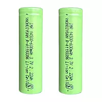 INR 14500-600mah 3.7V 2.22wh Li-ion cell with BMS 2pin connector