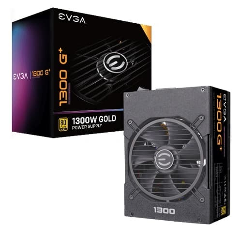EVGA SuperNova 1300 G Plus 1300W Gold ATX 3.1 Fully Modular PSU – 80 Plus Gold