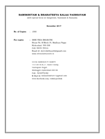 Samskritam & Bharatiya Kala Vaibhavam-Souvenir-National Seminar-2017