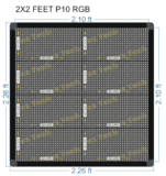 2X2 FEET P10 SINGLE COLOR
