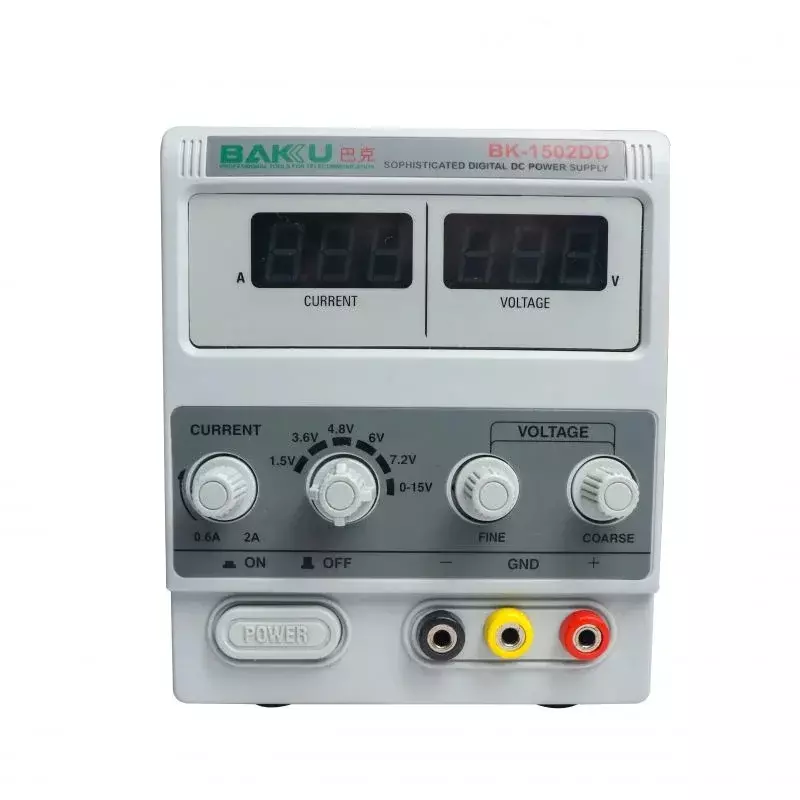 DC Regulated Power Supply 220V DC Ammeter for Laptop, Mobile, Phone Repair Digital Display with Banana Connector and Crocodile Clip (144 x 166 x 120)mm