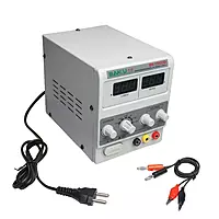 DC Regulated Power Supply 220V DC Ammeter for Laptop, Mobile, Phone Repair Digital Display with Banana Connector and Crocodile Clip (144 x 166 x 120)mm