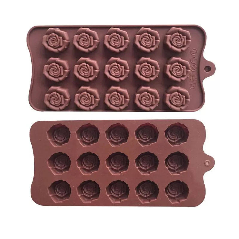 Silicon Mold Chocolate Small Rose- 15 Cavity - 5g