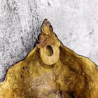 Brass Ganesha Wall Hanging with Bell - 8.5 inch Height | Auspicious Brass Ganesha Wall Decor with Bell