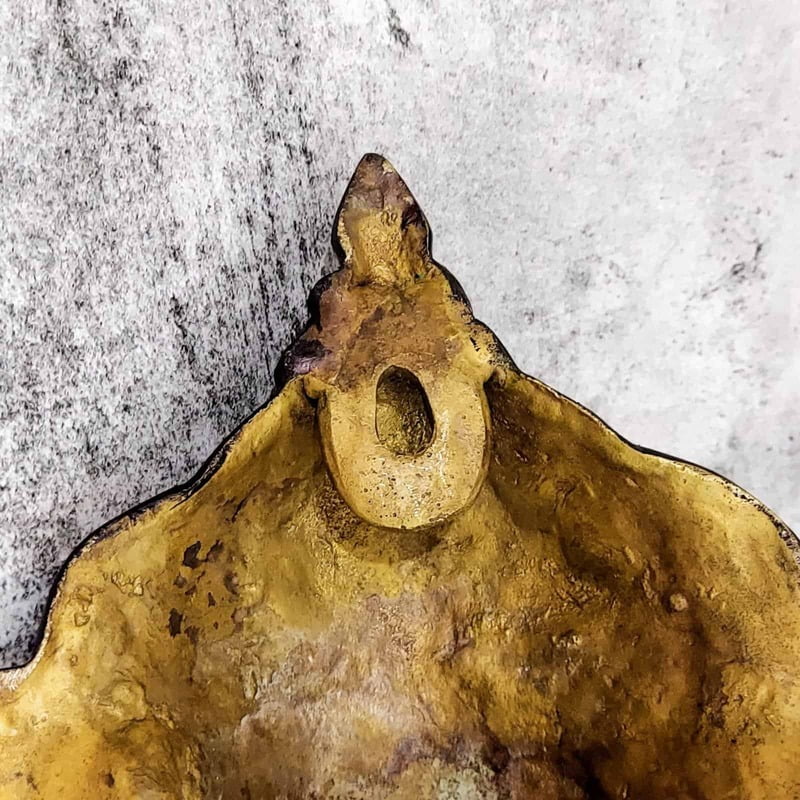 Brass Ganesha Wall Hanging with Bell - 8.5 inch Height | Auspicious Brass Ganesha Wall Decor with Bell