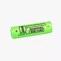 INR 14500-600mah 3.7V 2.22wh Li-ion cell with BMS 2pin connector