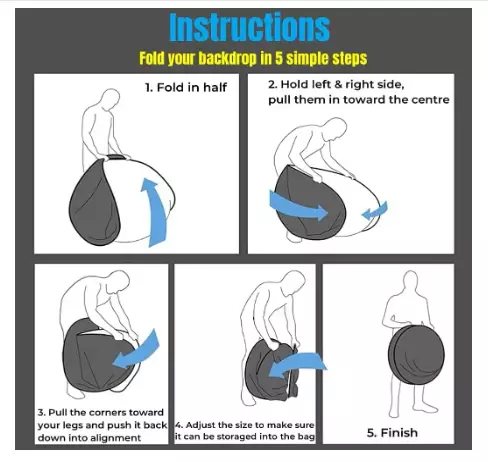 SHOPEE 100 x150 cm Blue Screen Green Screen