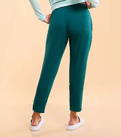 Enamor Essentials Printed Tapered Lounge Pants With Self Fabric Drawstring With Metal Ends E048