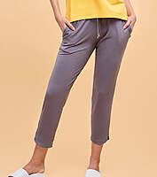 Enamor Essentials Printed Tapered Lounge Pants With Self Fabric Drawstring With Metal Ends E048