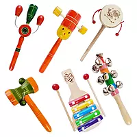 Channapatna Toys Wooden Baby Rattle Toy
