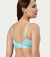 Enamor Innovations Fabcool Breathable Cup Women's T-Shirt Bra - Antimicrobial Comfort, Perforated Cups Padded, Wirefree, High Coverage A165