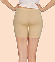 Enamor Mid Rise Mid Thigh Length Fabulous Inners Shorts For Women - Hugged Fit, Stretch Cotton E032