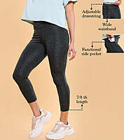 Enamor Multicolor Legging Dry Fit High Waist | Hugged Fit, 7/8 Length A609