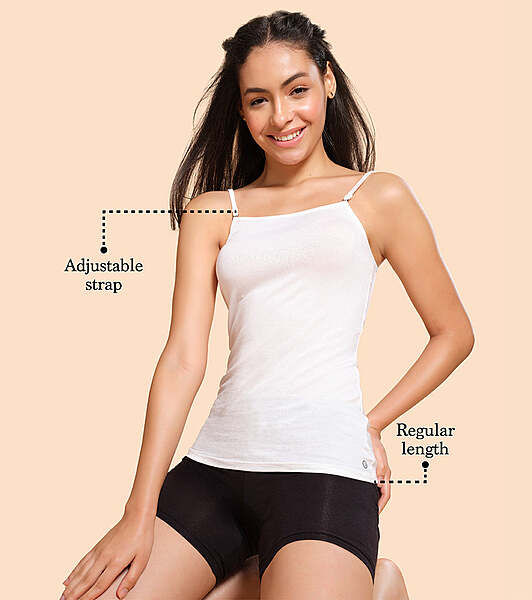 Enamor Regular Length Slim Fit camisole For Women - All Day Comfort, Modal Fabric E007