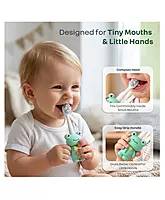 R For Rabbit - Tiny smiles Zoobie - Kids Toothbrush - Green Froggy